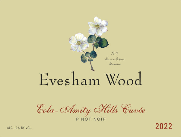 Evesham Wood, Pinot Noir, Eola-Amity Hills Cuvée, 2022 - Bottle Hero