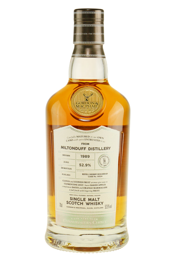 Miltonduff Vintage 1989 Connoisseurs Choice - Bottle Hero