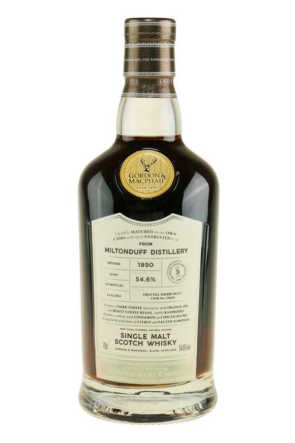 Miltonduff Vintage 1990 CS CC Upper Range 2021 - Bottle Hero