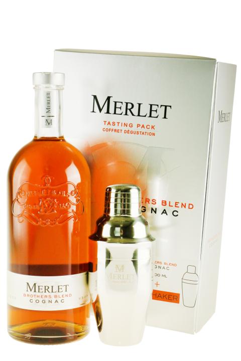 Merlet Cognac Brothers Blend med shaker - Bottle Hero