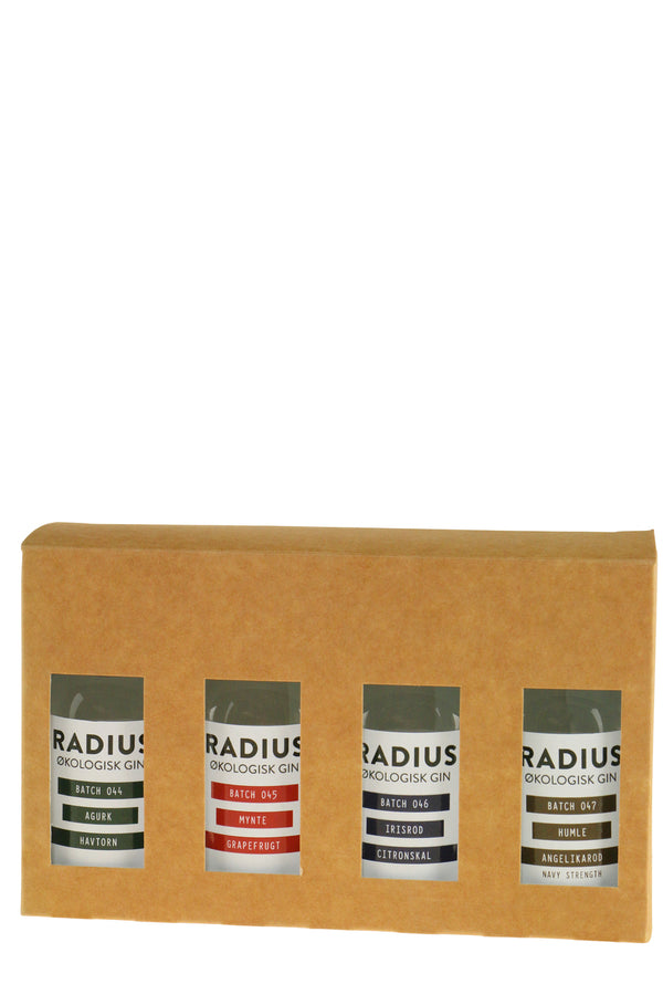 Radius Distillery Gin Smagesæt 4x5cl. ØKO - Bottle Hero