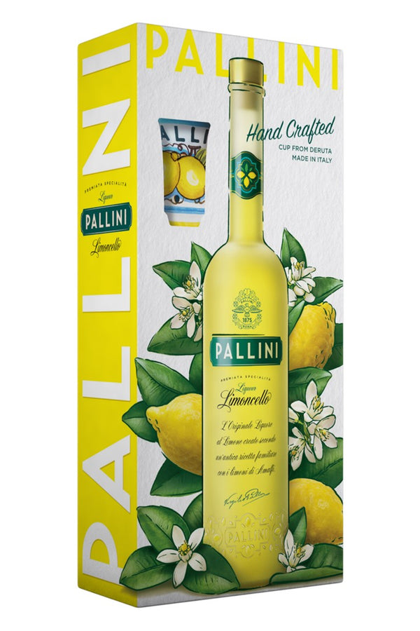 Pallini Limoncello med Håndlavet Keramikkop - Bottle Hero