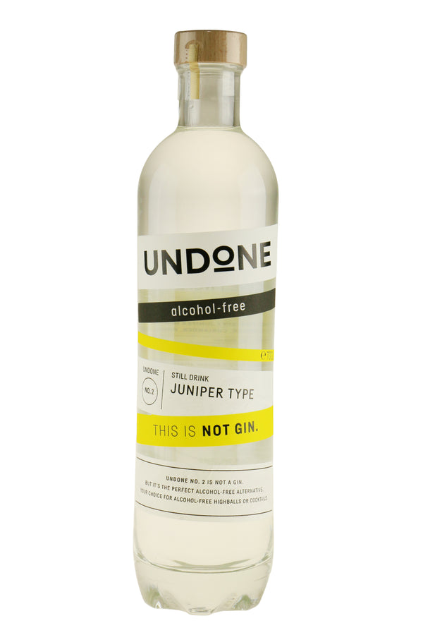 Undone No 2 London Dry Juniper Not Gin Alkoholfri - Bottle Hero