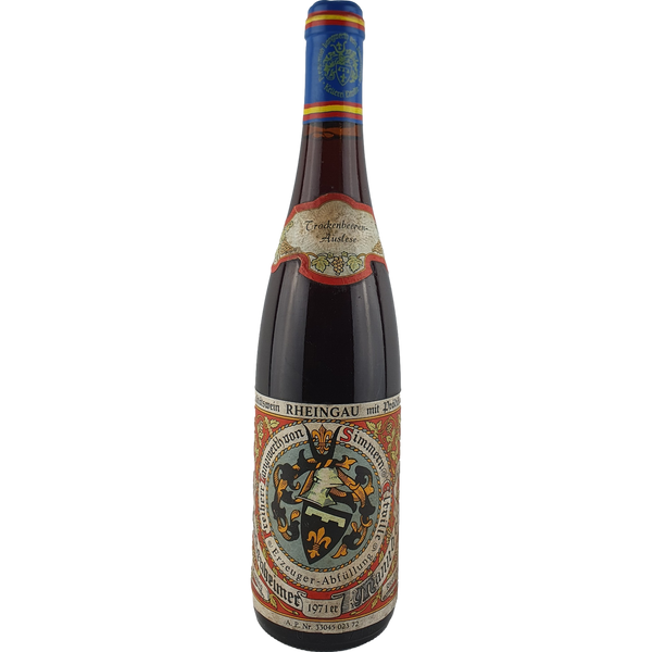 Freiherr Langwerth von Simmern - Hattenheimer Mannberg Riesling Trockenbeerenauslese   1971 - 0,7 l - Bottle Hero