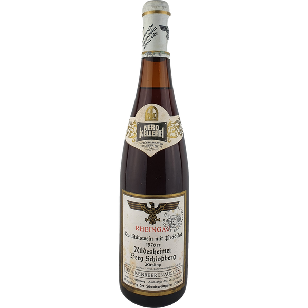 Staatsweingüter Eltville (Kloster Eberbach) - Rüdesheimer Berg Schlossberg Riesling Trockenbeerenauslese Versteigerung  1976 - 0,7 l - Bottle Hero