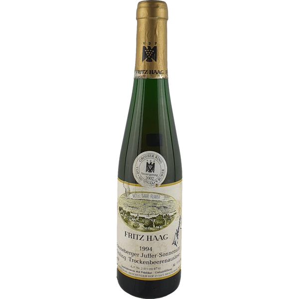 Fritz Haag - Brauneberger Juffer-Sonnenuhr Riesling Trockenbeerenauslese Goldkapsel Versteigerung signiert1994 - 0,375 l - Bottle Hero