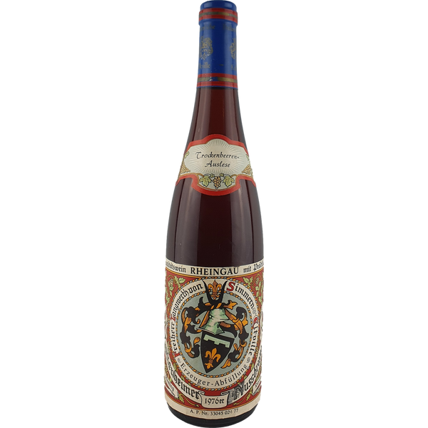 Freiherr Langwerth von Simmern - Hattenheimer Nussbrunnen Riesling Trockenbeerenauslese   1976 - 0,7 l - Bottle Hero