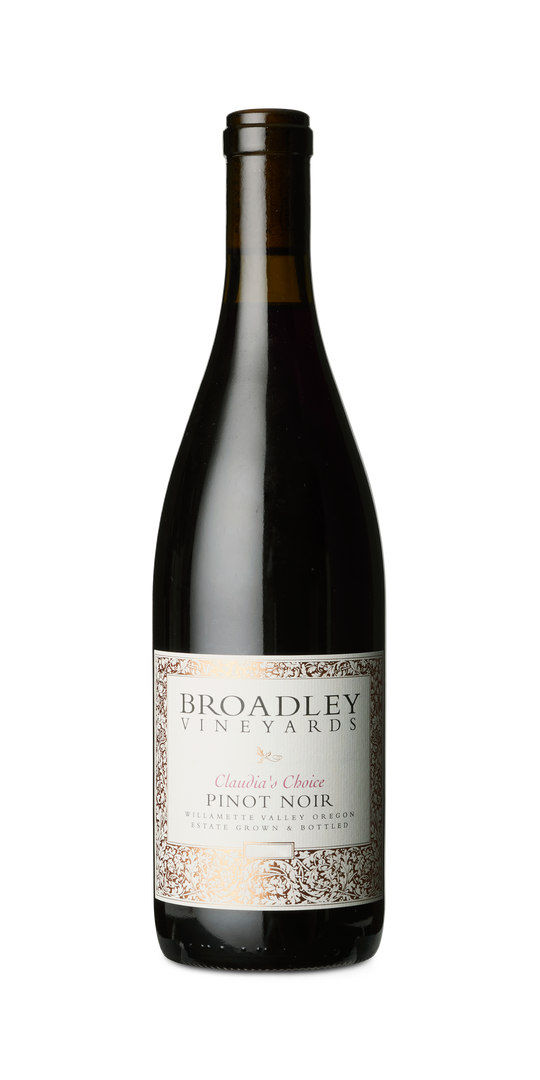 Broadley Winery, Claudia's Choice, Pinot Noir, Willamette Valley, 2019 - Bottle Hero