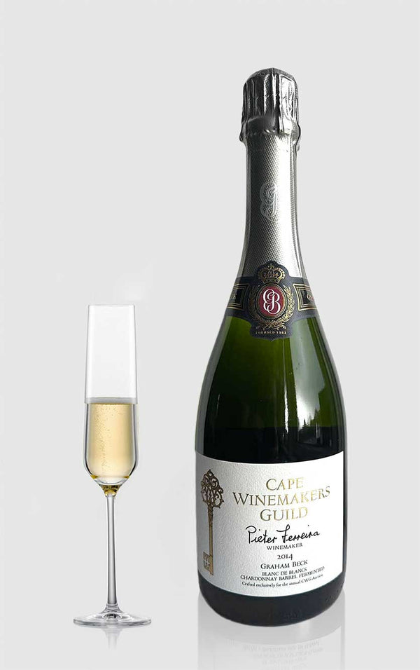 CWG Graham Beck Blanc de Blancs Chardonnay Barrel Fermented 2014 - Bottle Hero