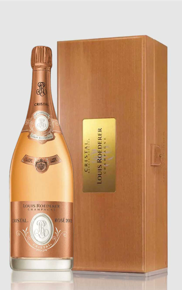 Louis Roederer, Cristal Rosé i flot trækasse 3 Ltr 2012 - Bottle Hero