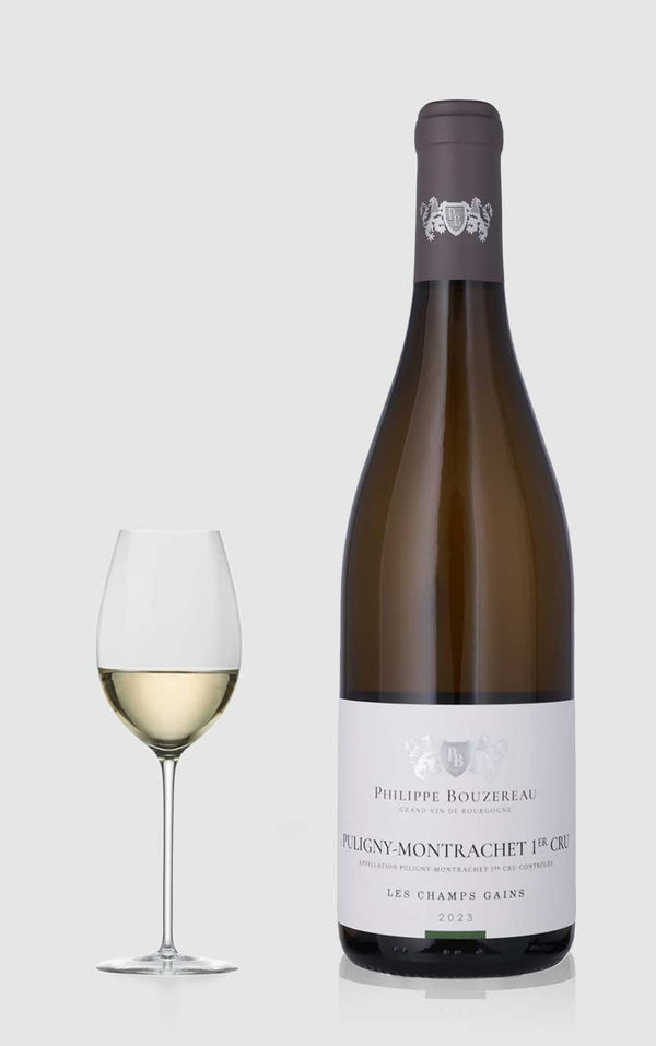 Domaine Philippe Bouzereau, Puligny Montrachet 1er Cru Les Champs Gains Blanc 2023 - Bottle Hero