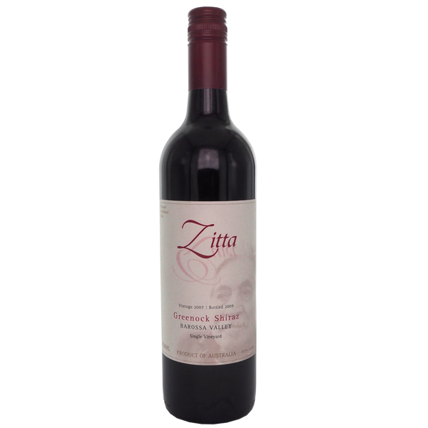 Zitta Wines Shiraz Greenock 2007 - Bottle Hero
