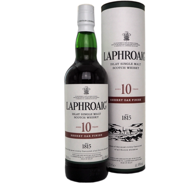 Laphroaig 10 Years Sherry oak finish. - Bottle Hero