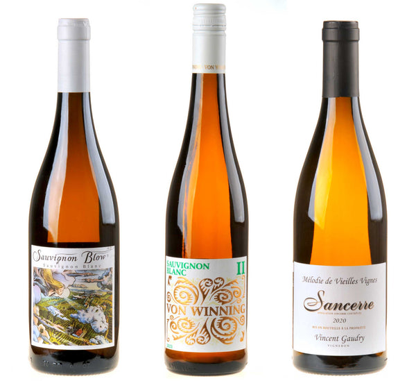 3er-Weinpaket Aha-Erlebnis im Glas zum vinocentral-Livestream 3 Gläser: Sauvignon Blanc II white - Bottle Hero