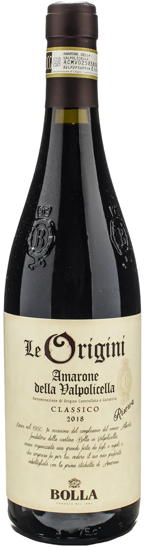 Bolla Amarone della Valpolicella Classico Le Origini Riserva 2018