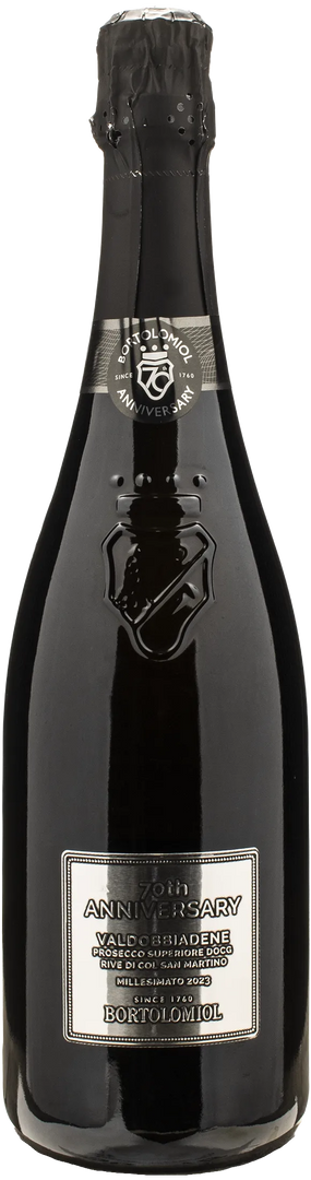 Bortolomiol Valdobbiadene Prosecco Superiore Rive Col San Martino 70th Anniversary Extra Brut 2023