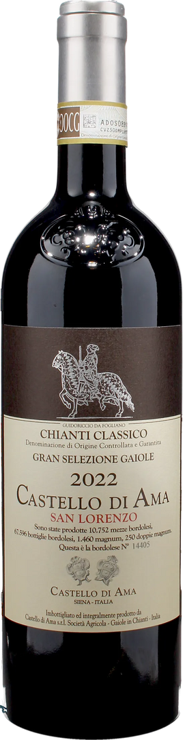 Castello di Ama Chianti Classico Gran Selezione Gaiole San Lorenzo 2022 - Bottle Hero