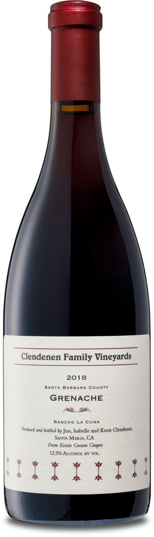 2018 Clendenen Family Vineyards Grenache Rancho La Cuna Santa Ynez Valley - Bottle Hero