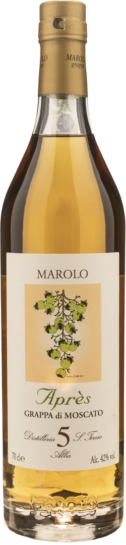 Distilleria Marolo Grappa di Moscato Apres 5 Anni 0.7L