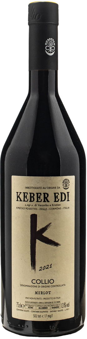 Edi Keber Collio Merlot 2021 - Bottle Hero