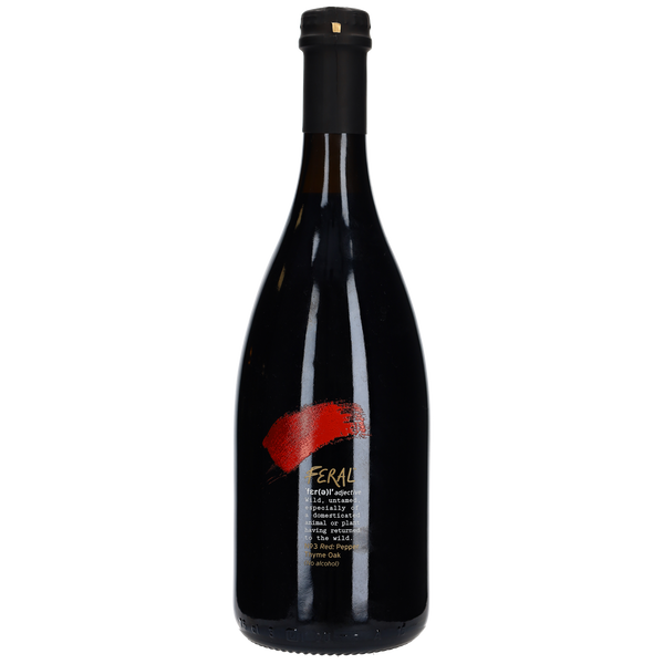 Feral No. 3 Red - Black Pepper Thyme Oak 0% - Bottle Hero
