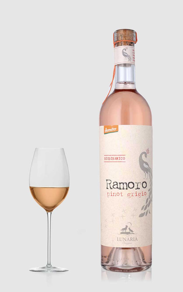 Latium Morini, Ramoro Pinot Grigio ORANGEVIN Terre d'Abruzzo 2024 - Bottle Hero