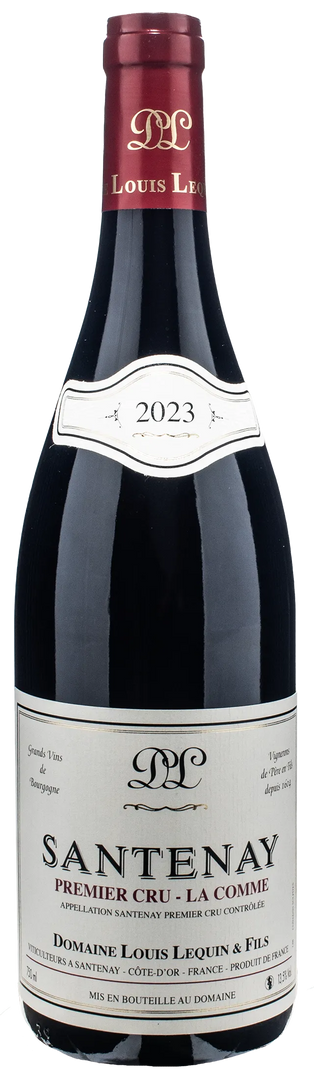 Louis Lequin & Fils Santenay Rouge 1er Cru La Comme 2023 - Bottle Hero