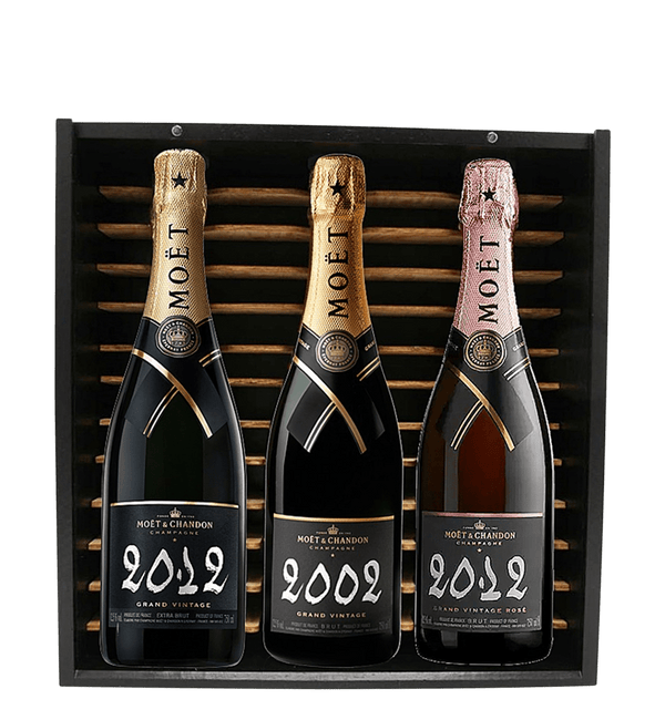 Möet & Chandon Grand Vintage Blanc 2012, Rosé 2012, Blanc 2002 2002 - Bottle Hero