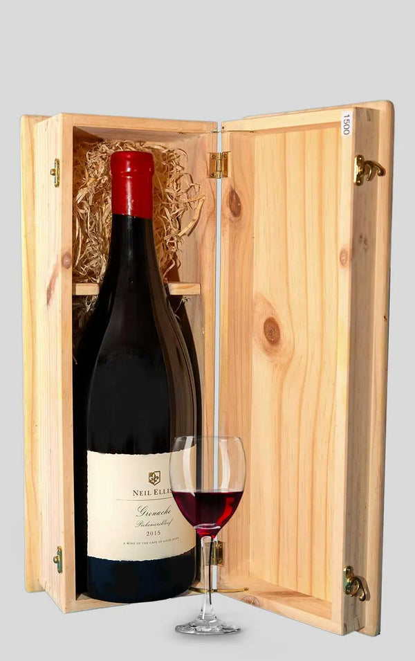 Neil Ellis, Grenache Piekenierskloof . i flot trækasse 2015 - Bottle Hero