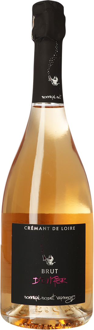 NV Crémant de Loire Rosé Brut d'Enfer, Bonnigal-Bodet, Loire