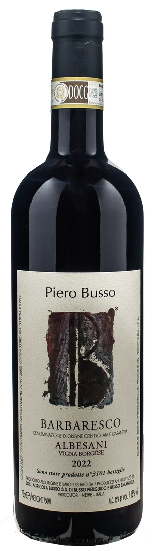 Piero Busso Barbaresco Albesani Vigna Borgese 2022 - Bottle Hero