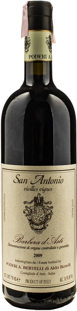 Poderi Bertelli Barbera d'Asti San Antonio Vieilles Vignes 2009