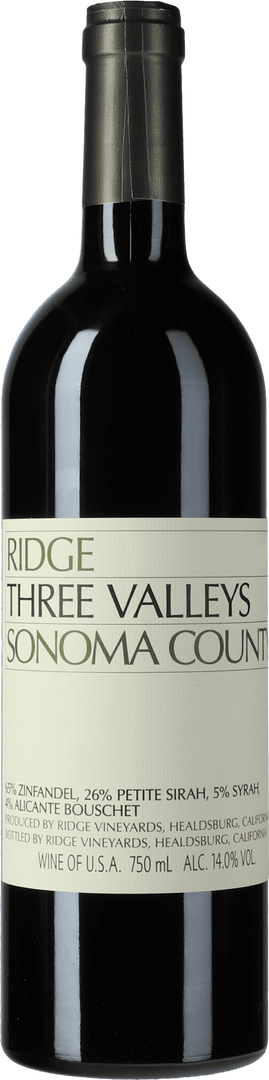 Ridge Vineyards - 2022 Three Valleys - Bottle Hero