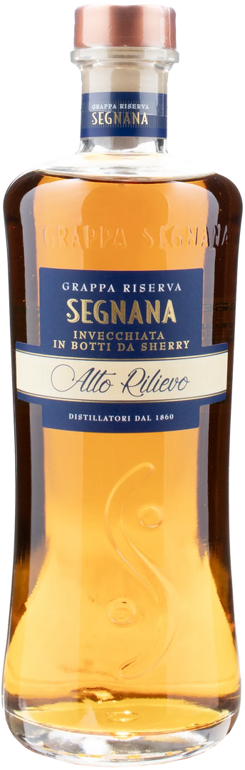 Segnana Grappa Alto Rilievo Invecchiata in Botti di Sherry 0.7L - Bottle Hero