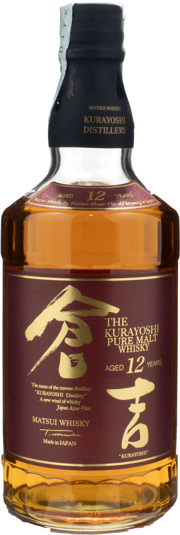 The Kurayoshi Since 1910 Whisky Pure Malt 12 Y.O. 0.7L - Bottle Hero