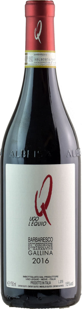 Ugo Lequio Barbaresco Gallina 2016 - Bottle Hero