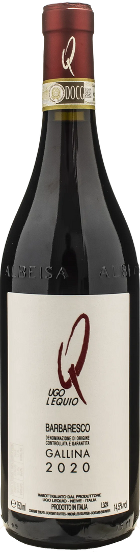 Ugo Lequio Barbaresco Gallina 2020 - Bottle Hero